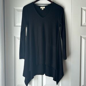 Cupio long cardigan top blouse soft black size small sweater